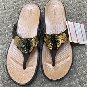Croc sandals
